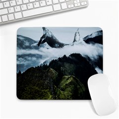 Blue Whales Dream Large Mousepads by goljakoff