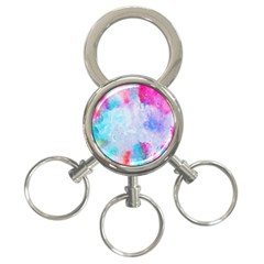 Rainbow Paint 3-ring Key Chain by goljakoff