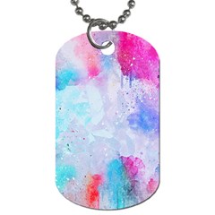 Rainbow Paint Dog Tag (one Side) by goljakoff