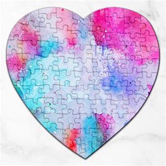 Rainbow Paint Jigsaw Puzzle (heart) by goljakoff