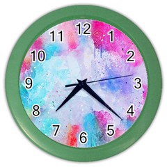 Rainbow Paint Color Wall Clock by goljakoff