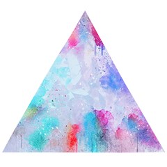 Rainbow Paint Wooden Puzzle Triangle by goljakoff