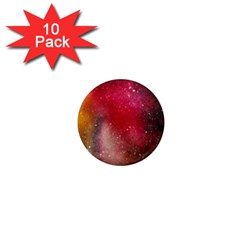 Red Galaxy Paint 1  Mini Magnet (10 Pack)  by goljakoff