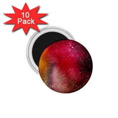 Red Galaxy Paint 1 75  Magnets (10 Pack)  by goljakoff