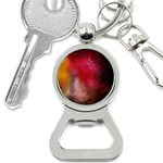 Red galaxy paint Bottle Opener Key Chain Front