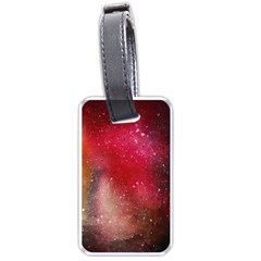 Red Galaxy Paint Luggage Tag (one Side) by goljakoff