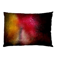 Red Galaxy Paint Pillow Case (two Sides) by goljakoff