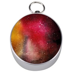 Red Galaxy Paint Silver Compasses by goljakoff