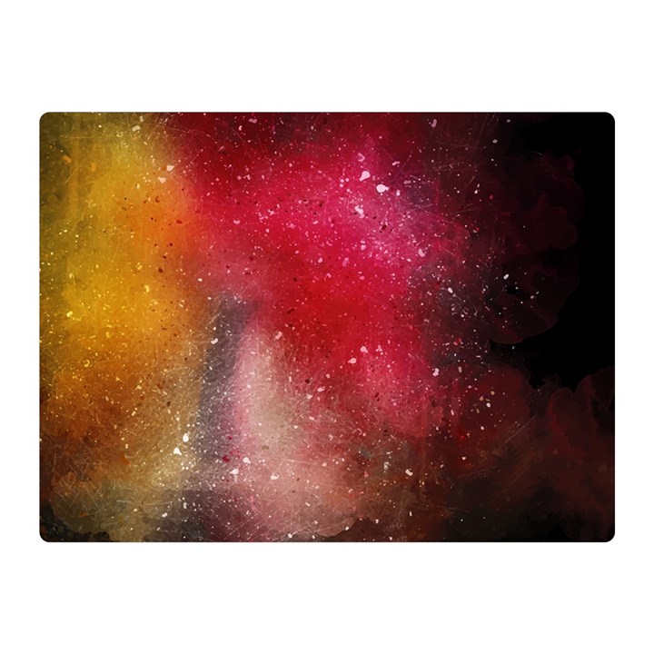 Red galaxy paint Double Sided Flano Blanket (Mini) 