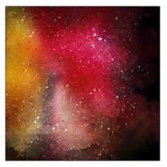 Red Galaxy Paint Large Satin Scarf (square) by goljakoff