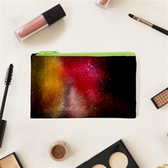 Red Galaxy Paint Cosmetic Bag (xs) by goljakoff