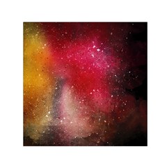 Red Galaxy Paint Small Satin Scarf (square) by goljakoff