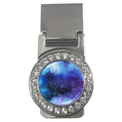 Blue Space Paint Money Clips (cz)  by goljakoff