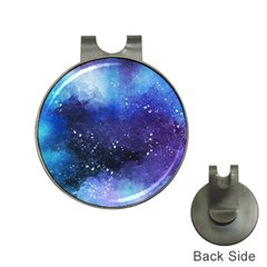 Blue Space Paint Hat Clips With Golf Markers by goljakoff