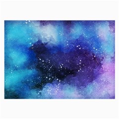 Blue Space Paint Large Glasses Cloth by goljakoff