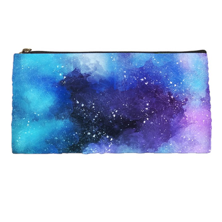 Blue space paint Pencil Case