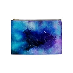 Blue Space Paint Cosmetic Bag (medium) by goljakoff