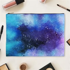 Blue space paint Cosmetic Bag (XL)