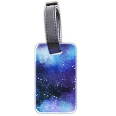 Blue space paint Luggage Tag (two sides)