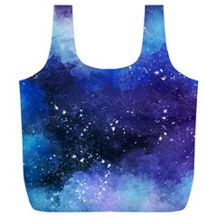 Blue Space Paint Full Print Recycle Bag (xl) by goljakoff