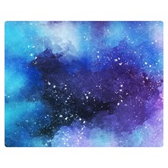 Blue space paint Double Sided Flano Blanket (Medium) 