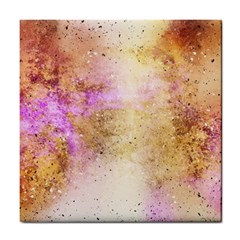 Golden Paint Tile Coaster by goljakoff