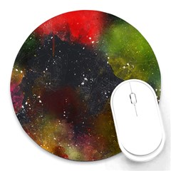 Color Splashes Round Mousepads by goljakoff