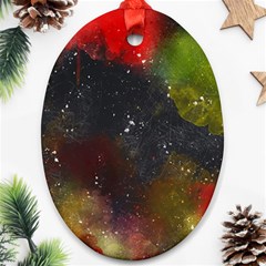 Color Splashes Ornament (oval) by goljakoff