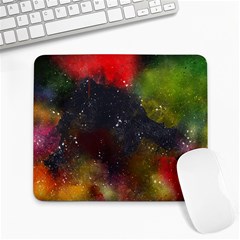 Color Splashes Large Mousepads by goljakoff