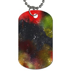 Color Splashes Dog Tag (one Side) by goljakoff