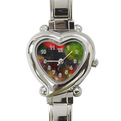 Color Splashes Heart Italian Charm Watch by goljakoff