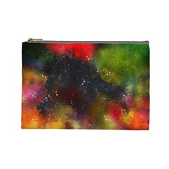 Color Splashes Cosmetic Bag (large) by goljakoff