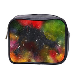 Color Splashes Mini Toiletries Bag (two Sides) by goljakoff