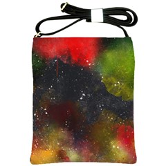 Color Splashes Shoulder Sling Bag by goljakoff