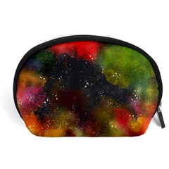 Color Splashes Accessory Pouch (large) by goljakoff