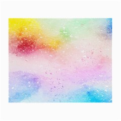 Rainbow Splashes Small Glasses Cloth by goljakoff