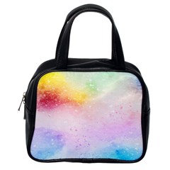 Rainbow Splashes Classic Handbag (one Side) by goljakoff