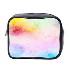 Rainbow Splashes Mini Toiletries Bag (two Sides) by goljakoff