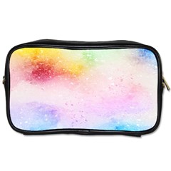 Rainbow Splashes Toiletries Bag (two Sides) by goljakoff