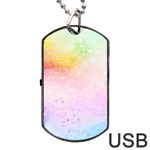 Rainbow splashes Dog Tag USB Flash (Two Sides) Front