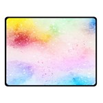 Rainbow splashes Double Sided Fleece Blanket (Small)  45 x34  Blanket Back