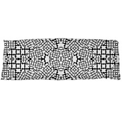 Modern Black And White Geometric Print Body Pillow Case (dakimakura)