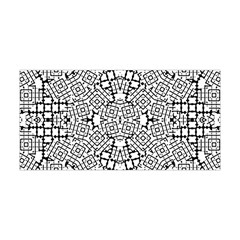 Modern Black And White Geometric Print Yoga Headband by dflcprintsclothing