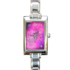 Purple Space Rectangle Italian Charm Watch by goljakoff