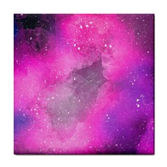 Purple Space Tile Coaster by goljakoff