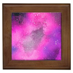 Purple Space Framed Tile by goljakoff