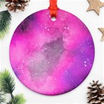 Purple space Ornament (Round) Front