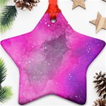 Purple space Ornament (Star) Front