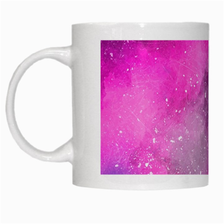 Purple space White Mugs