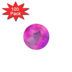 Purple Space 1  Mini Magnets (100 Pack)  by goljakoff